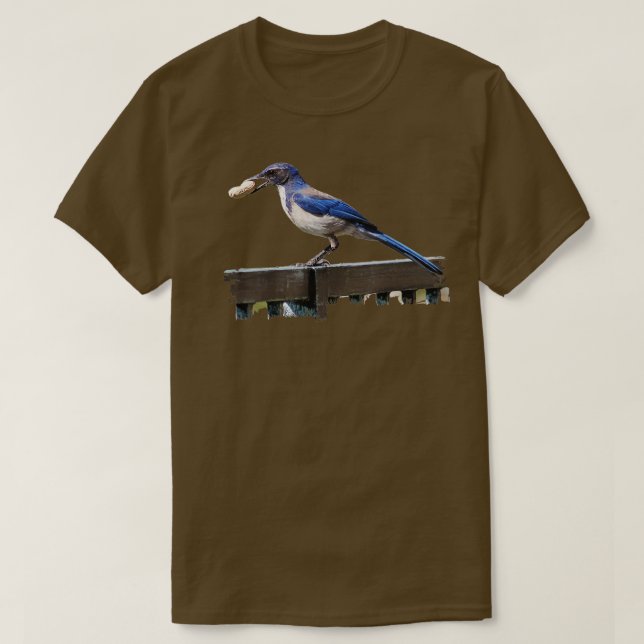 T-shirt Oiseaux Observation des oiseaux California Scrub J (Design devant)