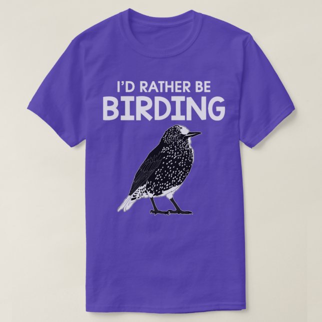 T-shirt Oiseaux Observation d'oiseaux Starling Oiseau prod (Design devant)
