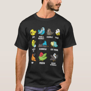 T-shirt Oiseaux Observation Zookeeper Birder Budgie Funny