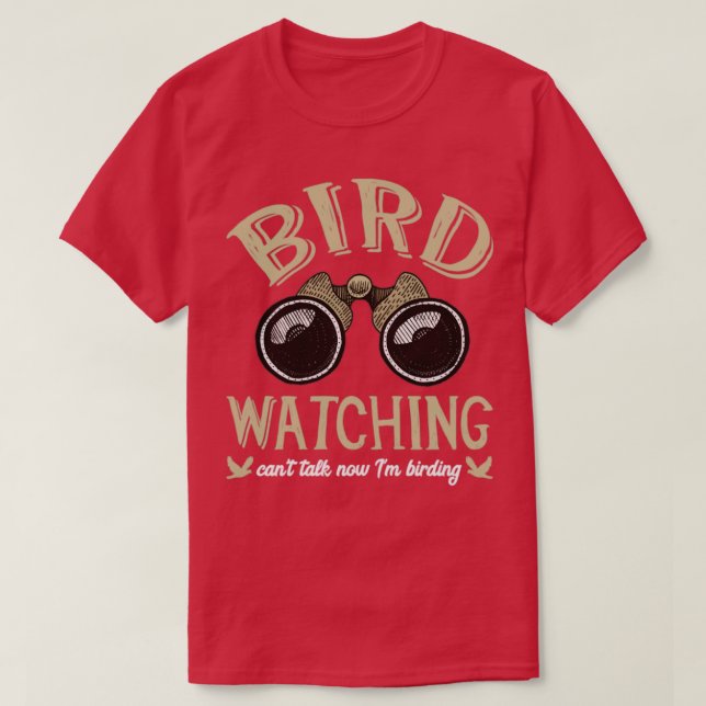 T-shirt Oiseaux observer Cant parler maintenant Je suis oi (Design devant)