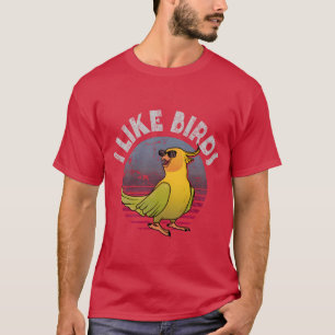 T-shirt Oiseaux observer j'aime les oiseaux ami