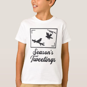 T-shirt Oiseaux observer la saison Tweeting Oiseaux Watche