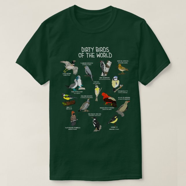 T-shirt Oiseaux Observer Les Oiseaux Sauvages Du Monde Ois (Design devant)