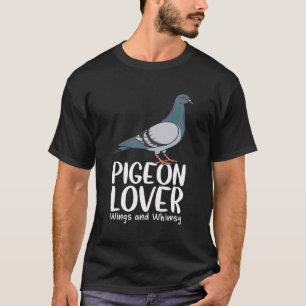 T-shirt Oiseaux Oiseaux Mignons Ailes De Pigeon Et Whimsy