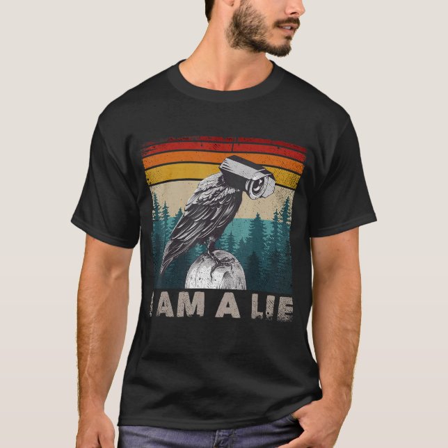 T-shirt Oiseaux Pas Véritable Merch Surveillance Mème Oise (Devant)
