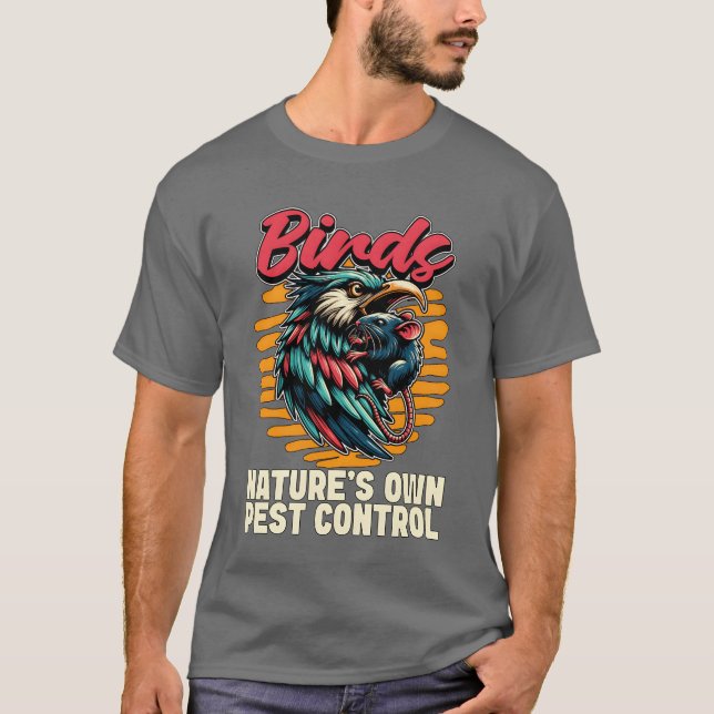 T-shirt Oiseaux passionnés Oiseaux Natures Propre Ornithol (Devant)