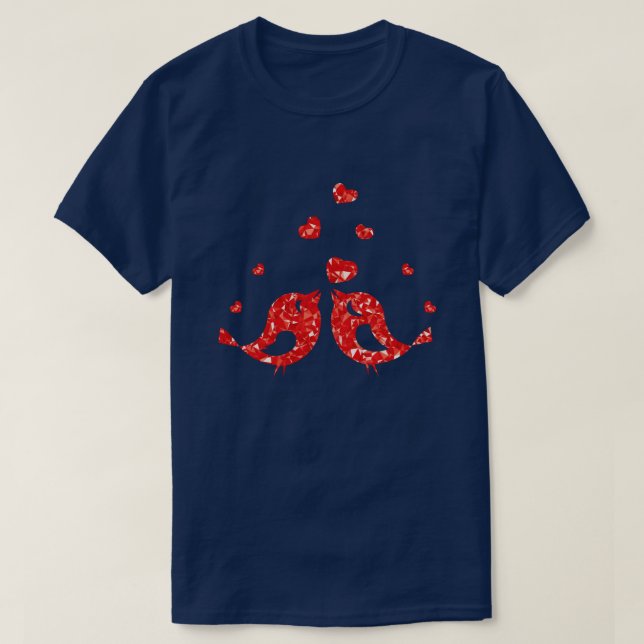 T-shirt Oiseaux rouges (Design devant)