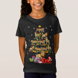 T-Shirt Oiseaux sauvages Noël Arbre de Noël Série Lion Tig