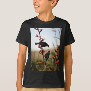 T-shirt Oiseaux sui de la brousse de lin néo-zélandaise
