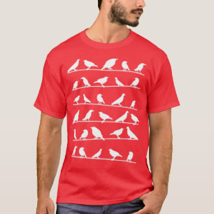 T-shirt oiseaux sur les fils Oiseau observer Oiseau gardie