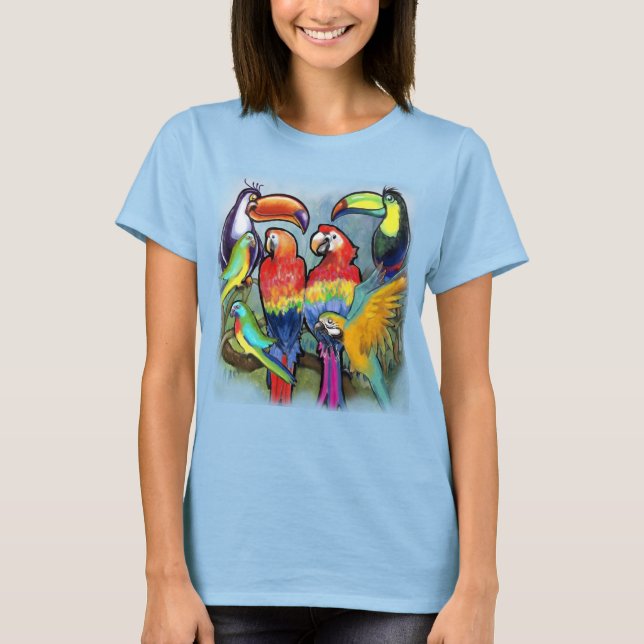 T-shirt Oiseaux tropicaux (Devant)