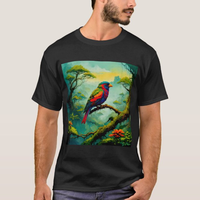T-shirt Oiseaux Tropicaux Amazoniens #2 (Devant)