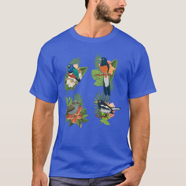 T-shirt Oiseaux tropicaux Biologiste de la faune (Devant)