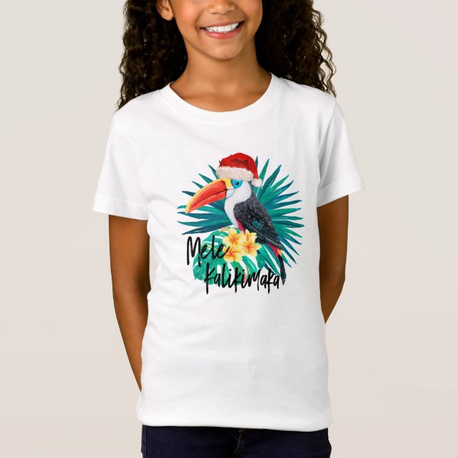 T-Shirt Oiseaux tropicaux de jungle de Mele Kalikimaka (Devant)