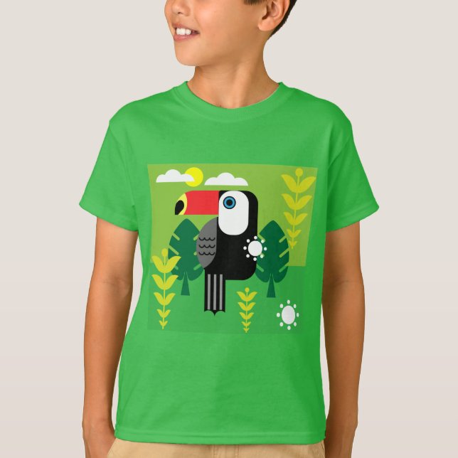 T-shirt Oiseaux tropicaux du Toucan (Devant)