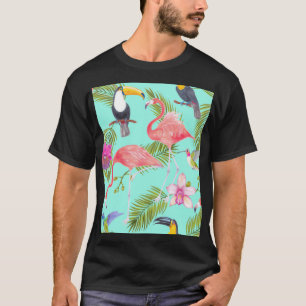 T-shirt Oiseaux tropicaux : motif imperméable.