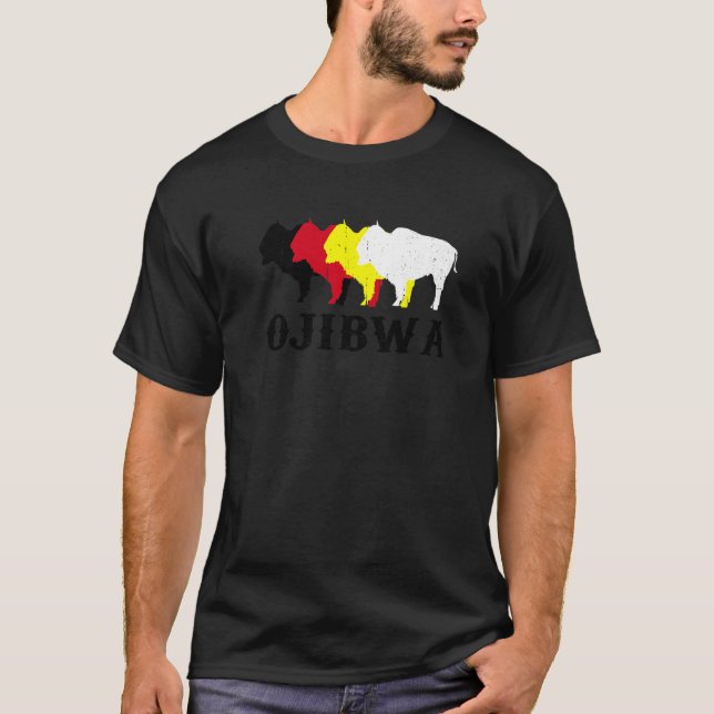 T-shirt Ojibwa Anishinaabeg Ojibwe Native American Medicin (Devant)