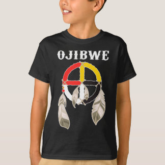 T-shirt Ojibwe Anishinaabeg Personnes Native American Medi