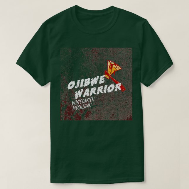 T-SHIRT OJIBWE WARRIOR (Design devant)