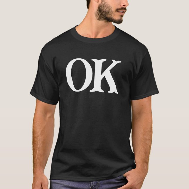 T-shirt "OK" (Devant)