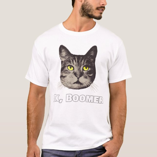 T-shirt Ok Boomer Chat Chemise Millennial Chat Cadeau Oka (Devant)