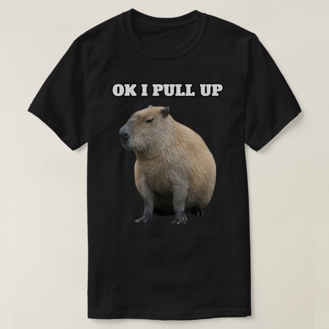 T-shirt Ok I Pull Up Capybara Essential T-Shirt.png (Design devant)