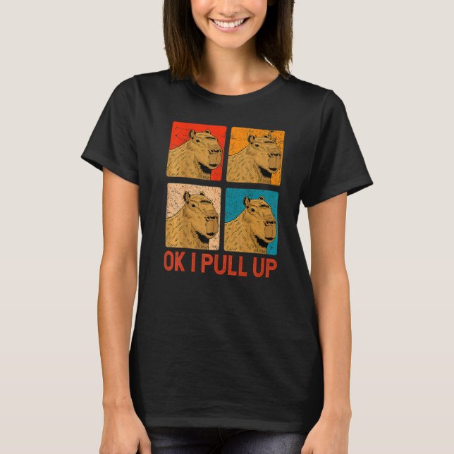 T-shirt Ok J'Ai Retiré Capybara Premium (Devant)