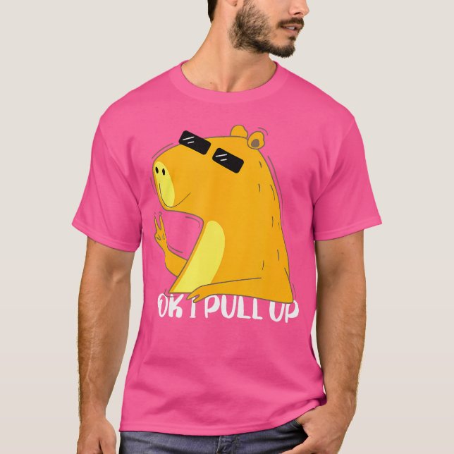 T-shirt Ok J'Ai Tiré Capybara Funny Capybara (Devant)