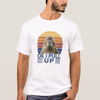 T-shirt Ok J'Ai Tiré Capybara Gort Funny Meme Rodent Vinta