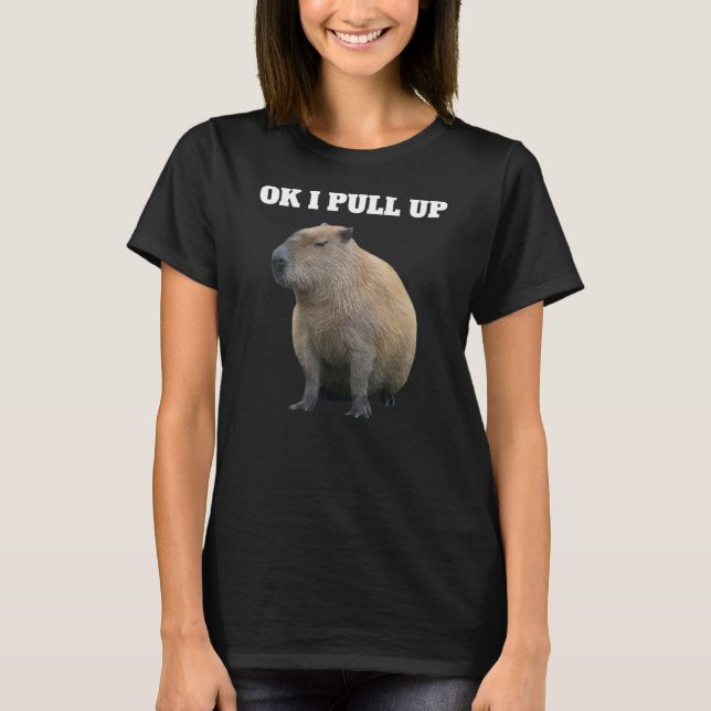T-shirt Ok J'Ai Tiré Capybara Meme Capybara (Devant)