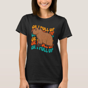 T-shirt Ok J'Ai Tiré Capybara Meme Retro Hippie Super