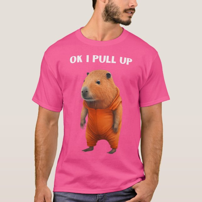 T-shirt Ok, J'Ai Tiré Drôle Capybara (Devant)