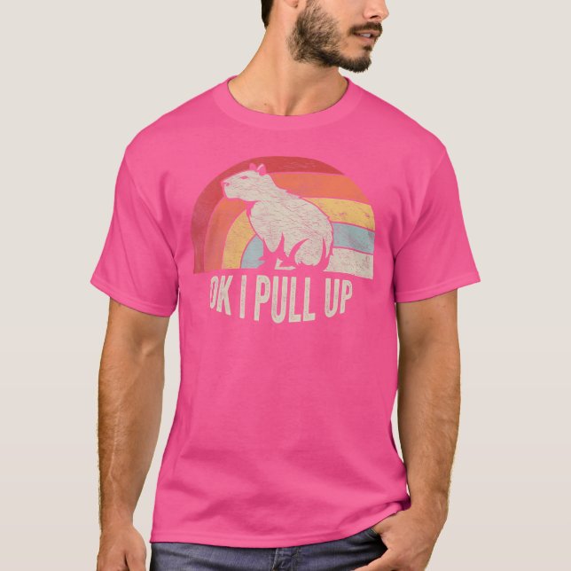 T-shirt Ok J'Ai Tiré Drôle Capybara Capybara (Devant)