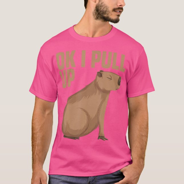 T-shirt Ok J'Attrape Capybara Funny Capibara Animal Respec (Devant)