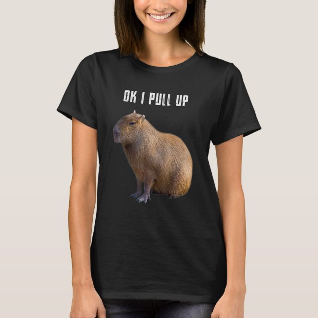 T-shirt Ok je monte capybara (Devant)