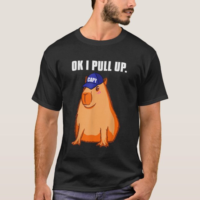 T-shirt Ok je monte Capybara (Devant)