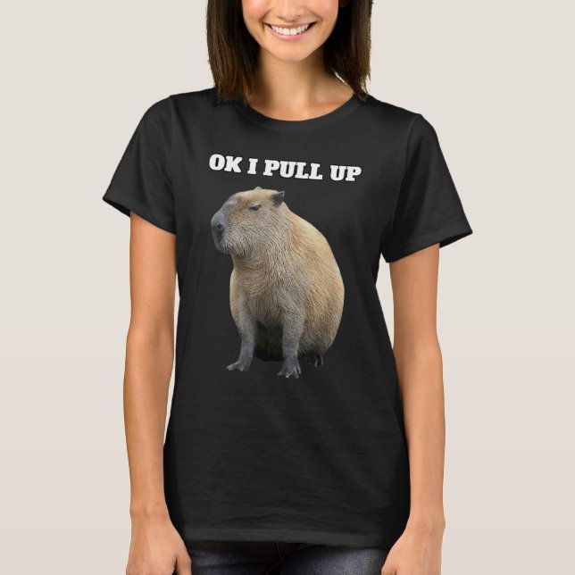T-shirt Ok je monte Capybara (Devant)