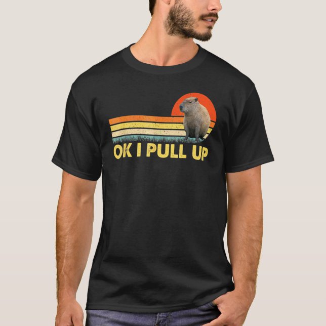 T-shirt Ok je monte capybara 1 (Devant)