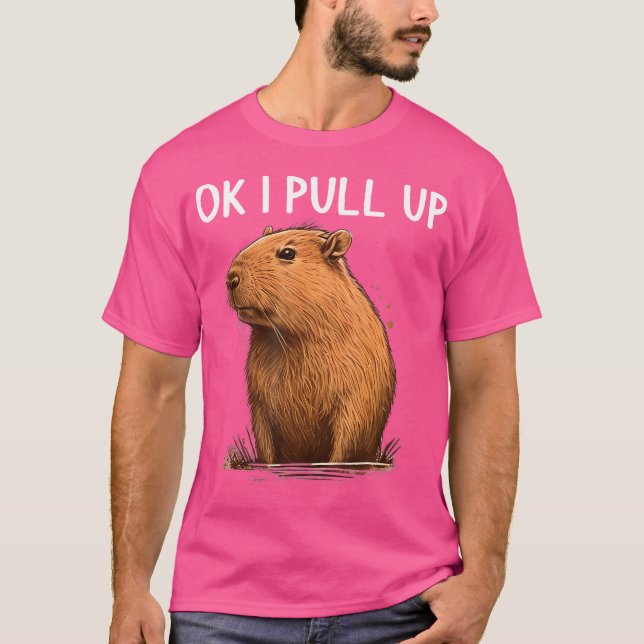 T-shirt Ok Je Ramasse Capybara Funny Capybara Aux Femmes (Devant)