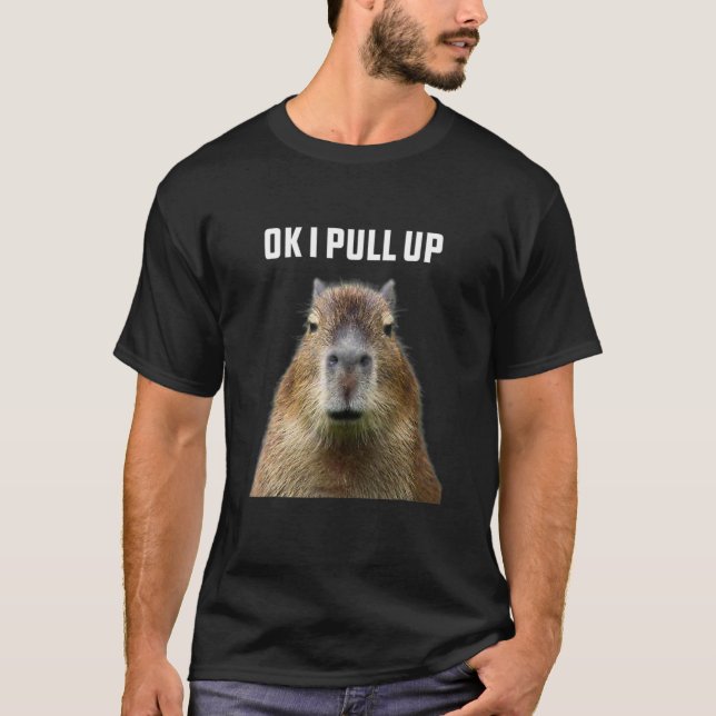 T-shirt Ok J'Enlève Capybara Cute Animal Animal Met Pet (Devant)