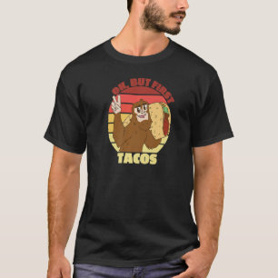 T-shirt Ok Mais Premier Tacos Mexicain Nourriture Gorilla