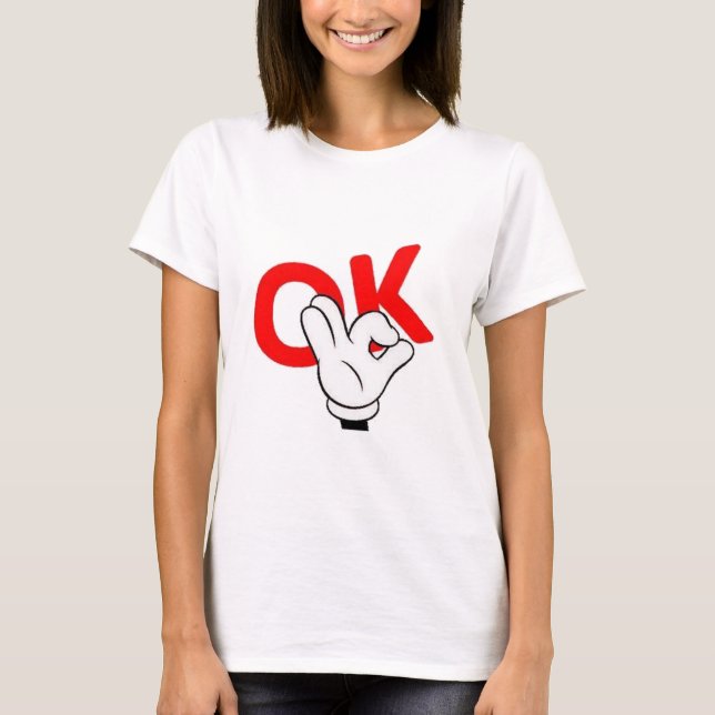 T-shirt ok man yes man work drôle (Devant)
