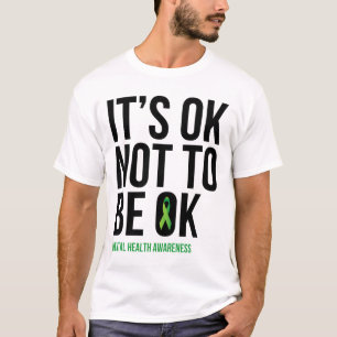 T-shirt Ok Not To Be Ok - Ruban Sensibilisation À La Santé