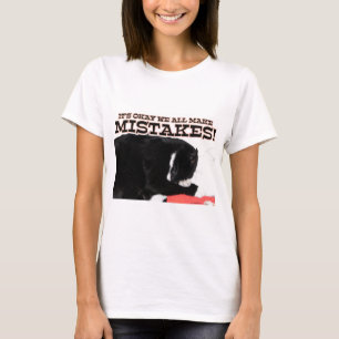 T-shirt OK Pour Faire Des Erreurs Cat Citation Motivationn