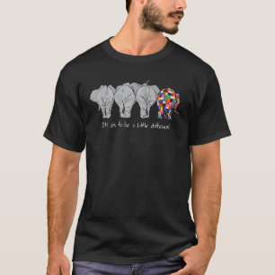 T-shirt Ok To Be A Little Différentiel Elephant Funny