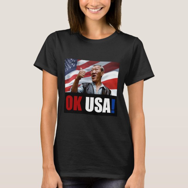 T-shirt Ok Usa! Bloodsport 80's Movie  (Devant)