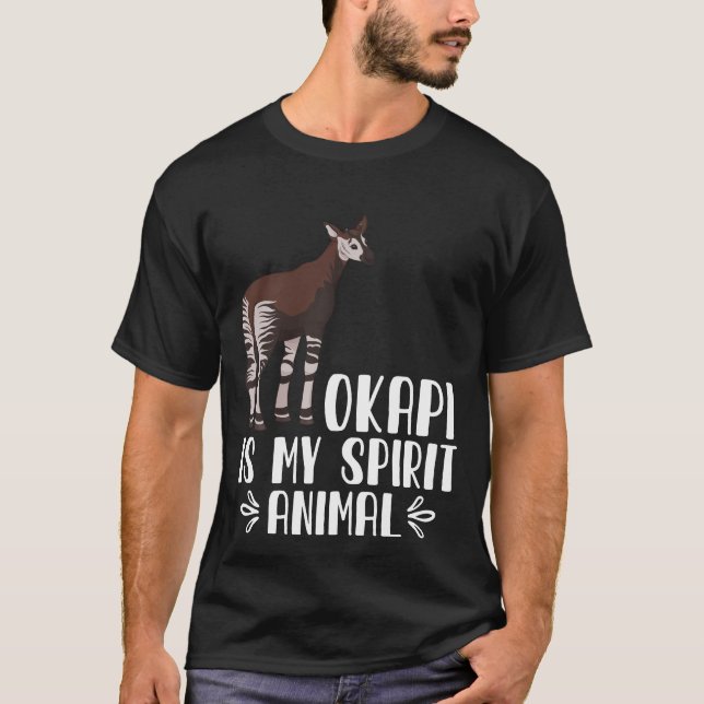 T-shirt Okapi est mon esprit animal (Devant)