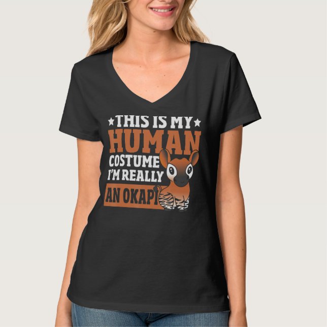 T-shirt Okapi Wild Animal Okapi zoologiste de la faune Oka (Devant)