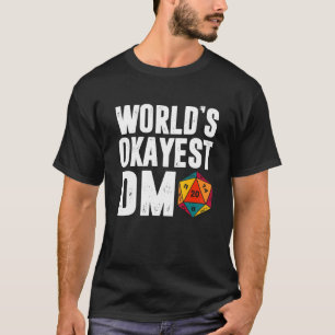 T-shirt Okayest Du Monde Dm D 20 Dice Dungeon Dragons