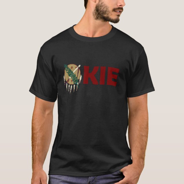 T-shirt Okie avec le logo de drapeau d'état (Devant)
